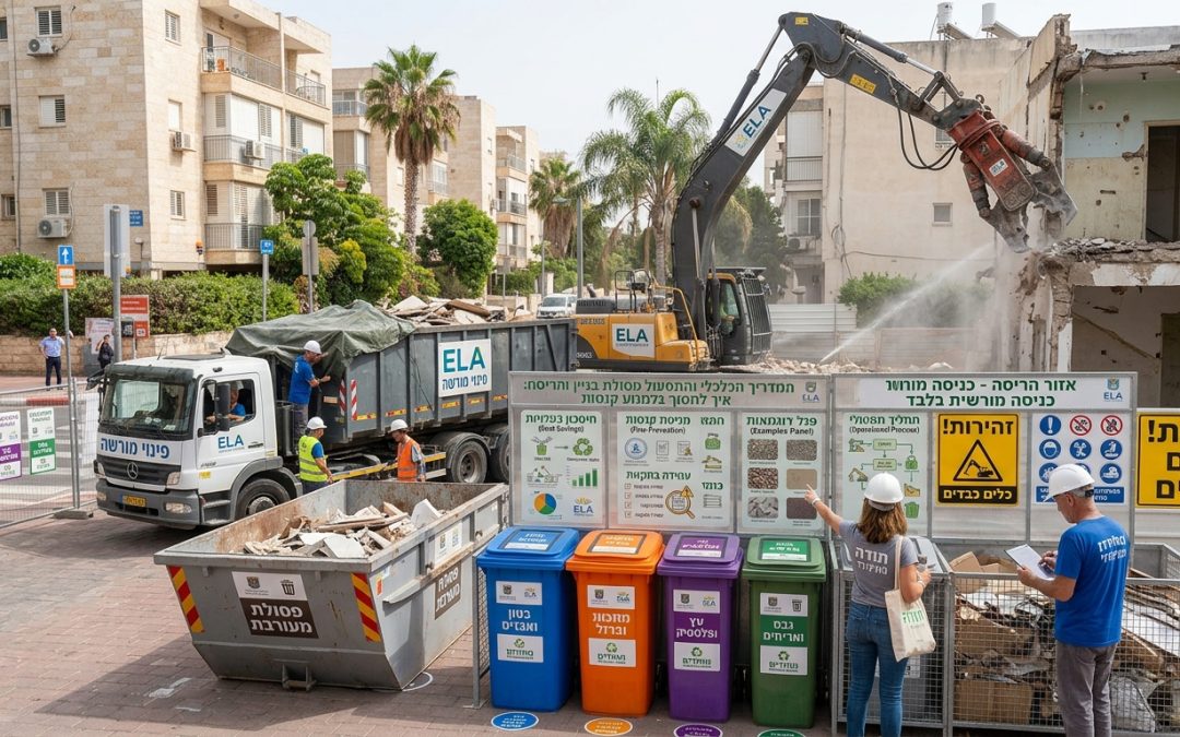 המדריך הכלכלי והתפעולי לניהול פסולת בניין והריסה: איך לחסוך בעלויות ולמנוע קנסות