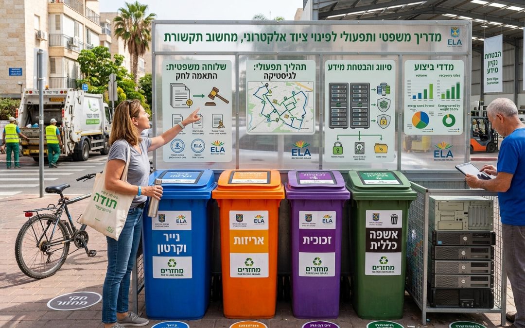 מדריך משפטי ותפעולי ללקוחות עסקיים: פינוי ציוד אלקטרוני, מחשוב ותשתיות תקשורת באדיבות פינוי ישראל